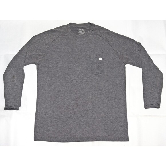 HUK Waypoint Men's Long Sleeve Performance +50 UPF Gray T-Shirt Size Medium - Picture 1 of 6